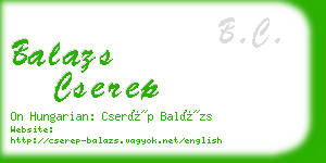 balazs cserep business card